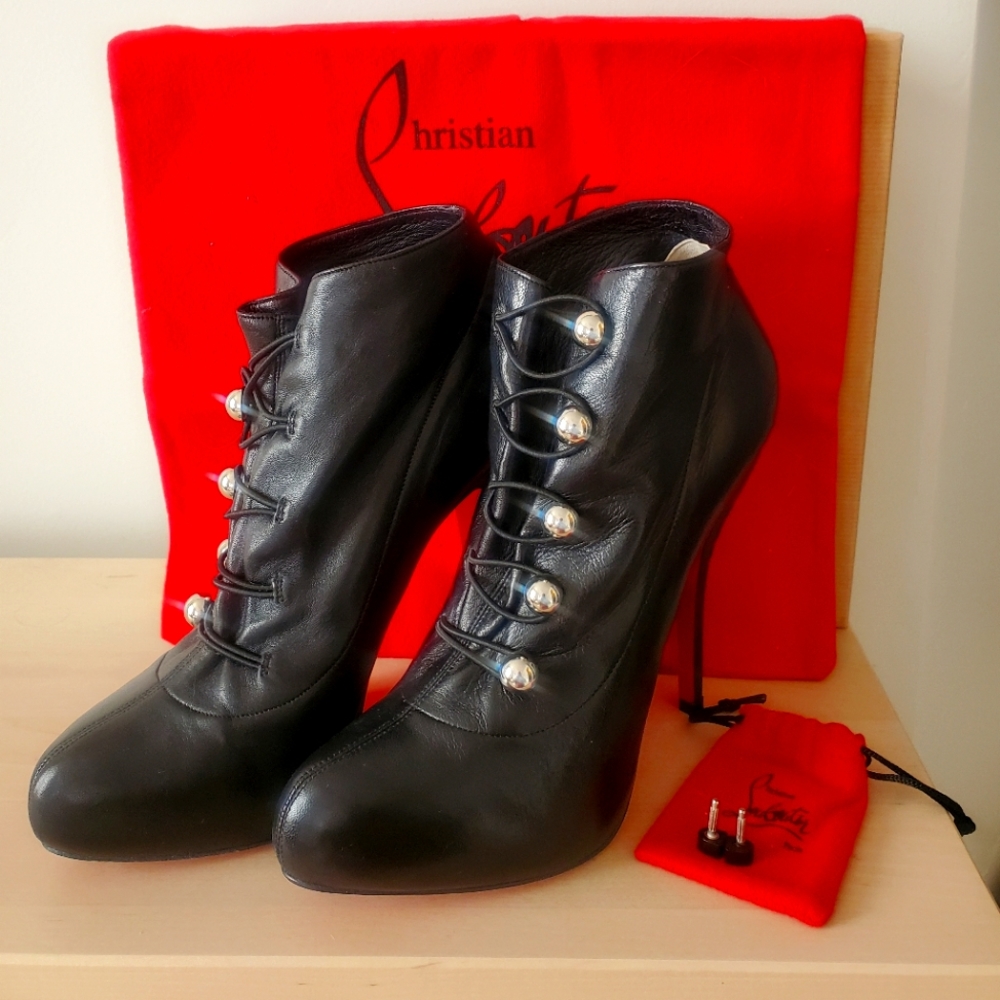 Christian Louboutin Fifre Corset Booties